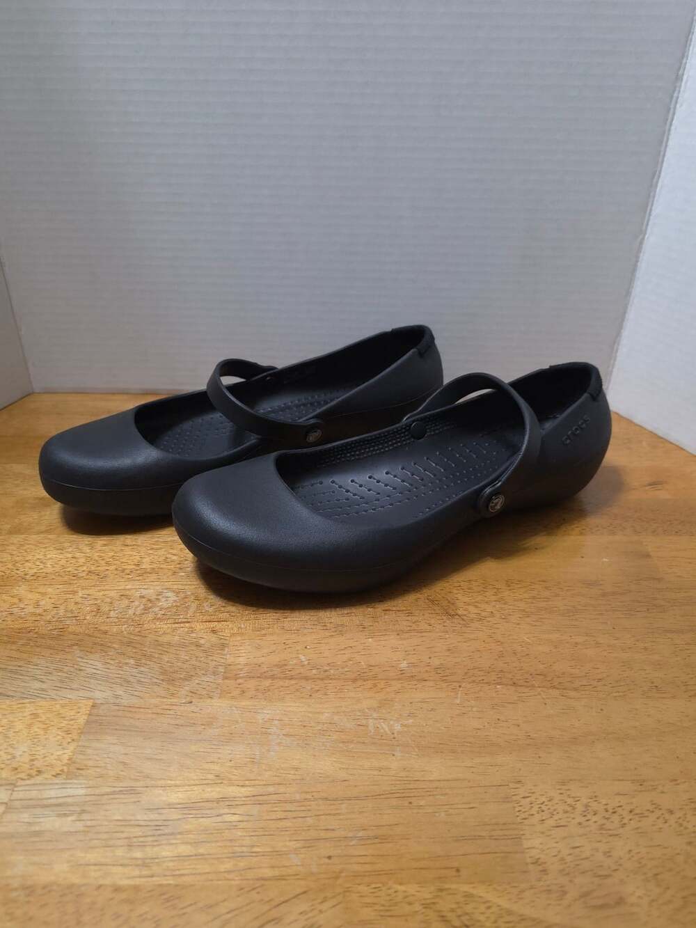 Crocs Alice Work Black Mary Jane Flats Shoes